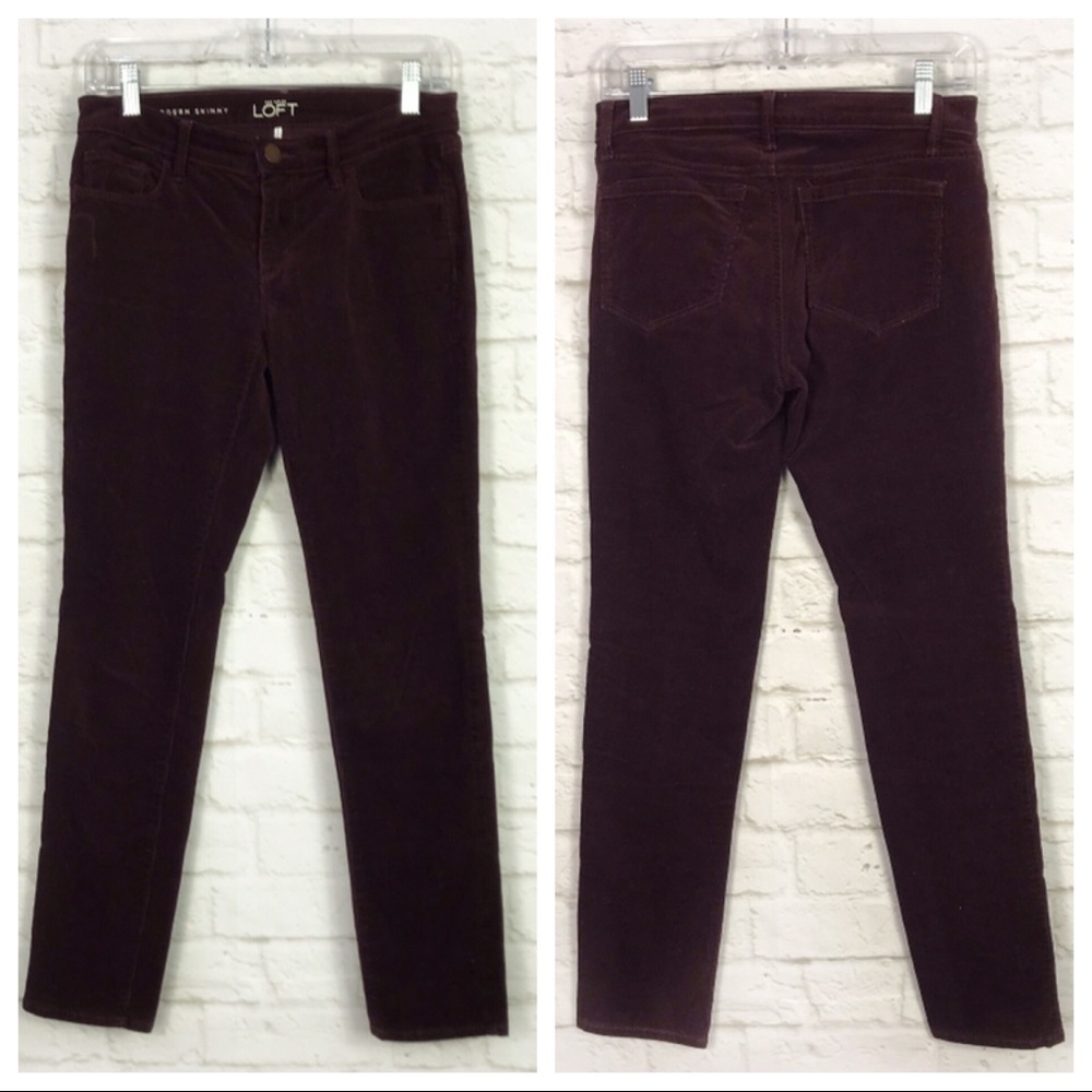 LOFT Ann Taylor Modern Skinny Ankle Corduroy Pants